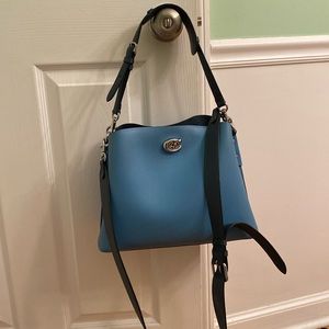 Coach willow shoulder bag in colorblock